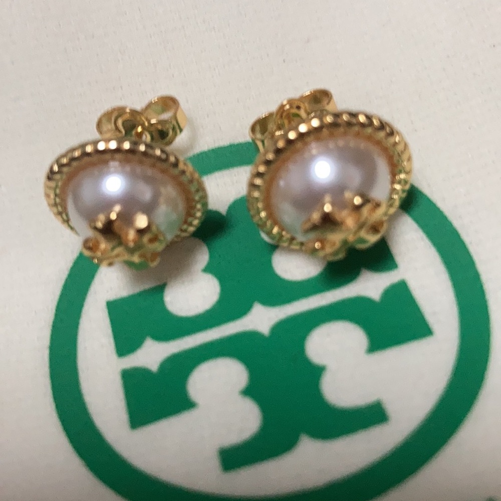 Tory Burch Gold Earrings - Picture 2 of 5